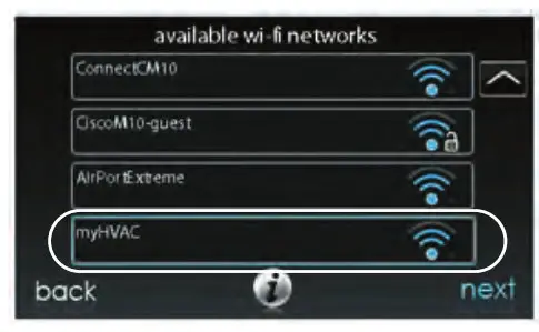 the down arrow to scan