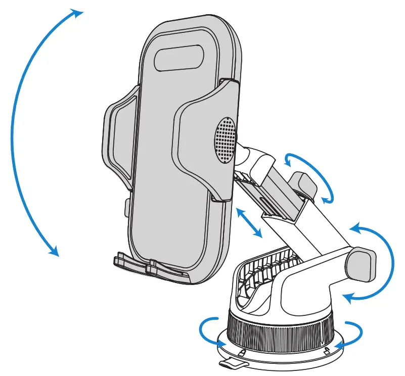 VANMASS VMPI01010A Car Phone Mount - Assembly of Mount1