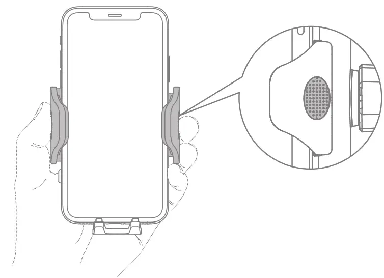 VANMASS VMPI01010A Car Phone Mount - Using Steps2