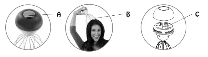 Homedics NOV-110 Happy Head Massager - OPERATING INSTRUCTIONS