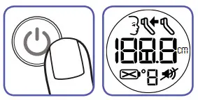 BRAUN Thermometer NTF 3000 - Power on