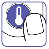 BRAUN Thermometer NTF 3000 - Take temperature