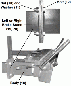 HARBOR FREIGHT 62518 36 Inch Metal Brake with Stand - Assembly Instructions