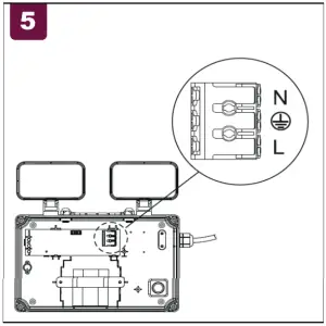 Ansell ATSLED 3NM LED Twin Spot Non-Maintained 3W - figure 5