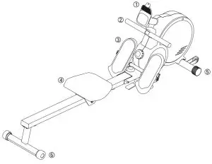 DOMYOS FRO120 Rowing Machine Essential 2
