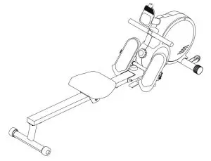 DOMYOS FRO120 Rowing Machine Essential - QE code