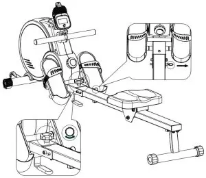DOMYOS FRO120 Rowing Machine Essential - FOLDING