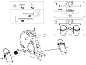 DOMYOS FRO120 Rowing Machine Essential - SECURITY 6