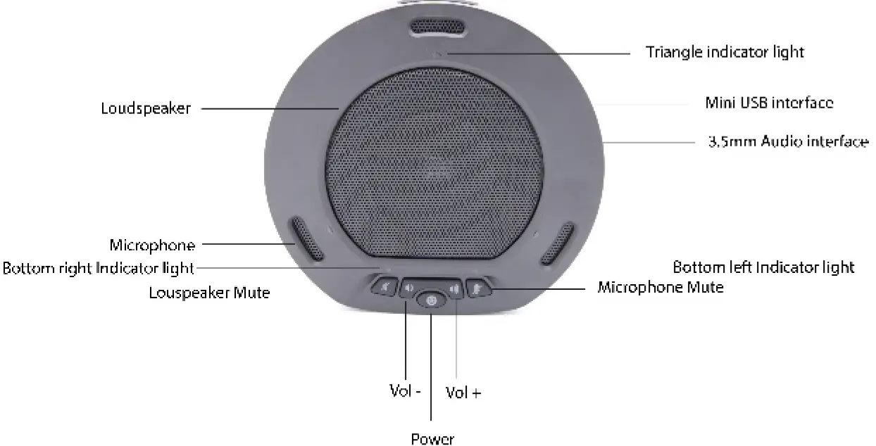 2.4G Wireless Speakerphone