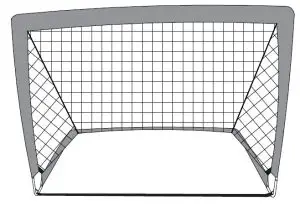 virtufit VF06038 Soccer Goal Set Pop-U