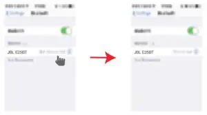 Fig 14 Go back to the Bluetooth device list