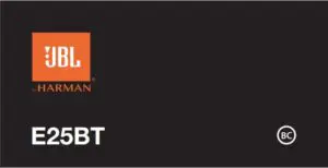 JBL E25BT Cover Page