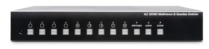 SC T HM41E 4x1 HDMI Seamless Switcher and Multiviewer