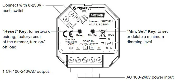 Nordtronic Box Dimmer Zigbee fig 1