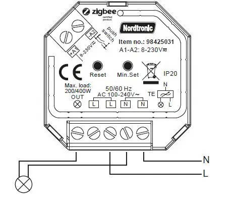 Nordtronic Box Dimmer Zigbee fig 2
