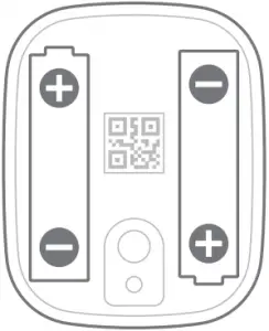 Insert the batteries into the Control Button