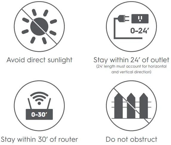 GE Lighting 93129825 Outdoor Wired Smart Camera - sunlight