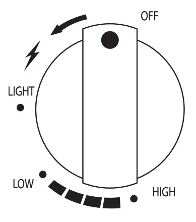 Gasmate CH206B Column Heater- LIGHTING INSTRUCTIONS