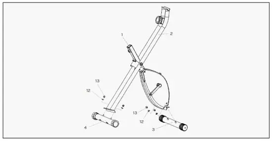 LIFESPAN EXER-11 Folding Exercise Bike - STEP 2