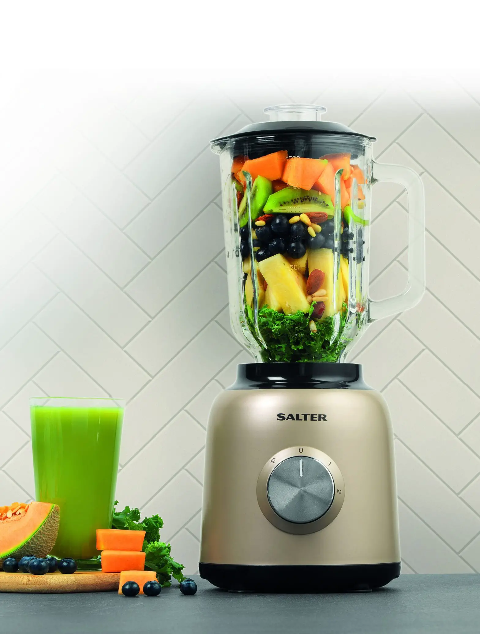 SALTER EK4383GOLD Olympus 800W Glass Jug Blender - cover