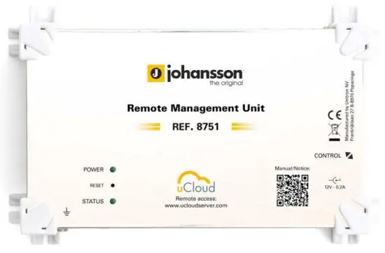 johansson 8751 Standalone Remote Management