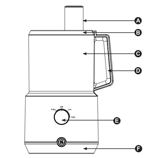 GE Appliances G8P0AASSPSS 12-Cup Food Processor - figure 1