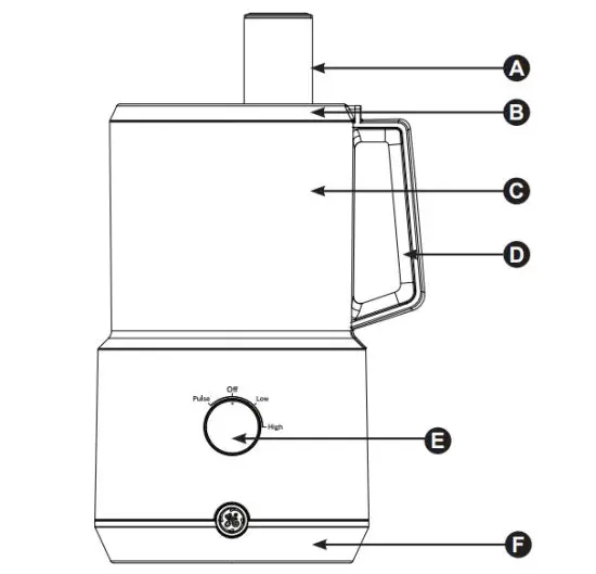 GE Appliances G8P0AASSPSS 12-Cup Food Processor - figure 3