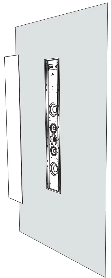 MERIDIAN DSP750 In Wall Digital Active Loudspeaker - Fit grille
