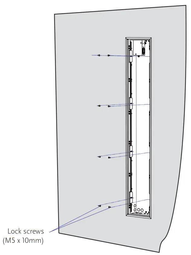 MERIDIAN DSP750 In Wall Digital Active Loudspeaker - Lock screws