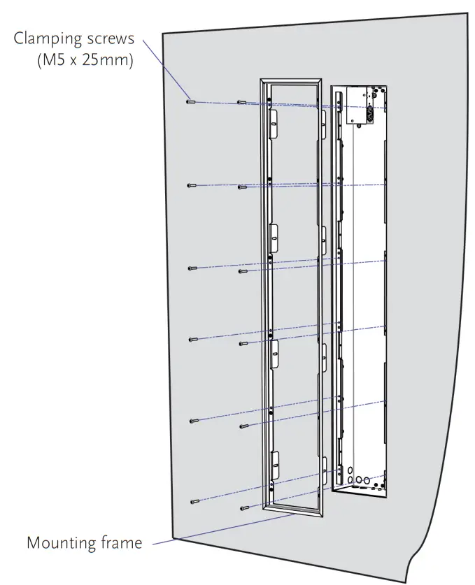 MERIDIAN DSP750 In Wall Digital Active Loudspeaker - screws