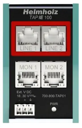 Helmholz TAP IE 100 Ethernet Test Access Point - Connecting