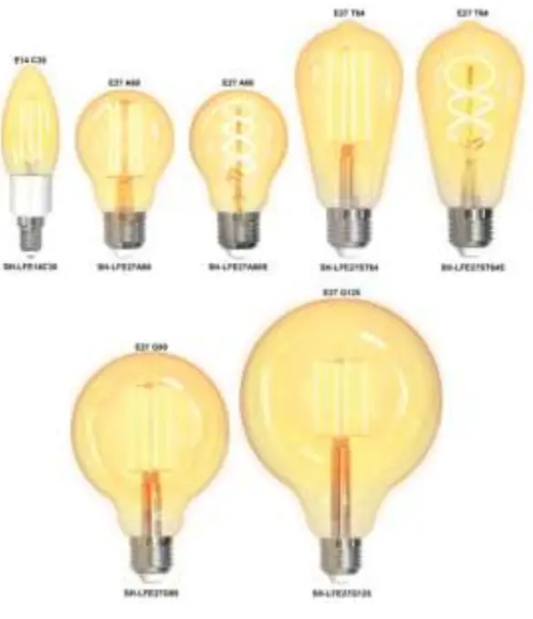 DELTACO SH LFE14C35 LED Smart Bulb - Fig