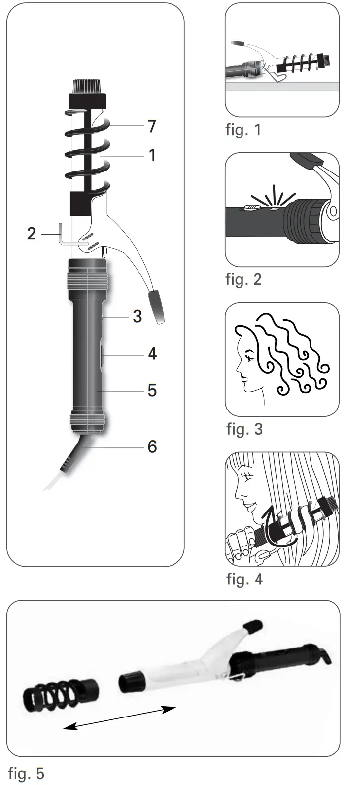 Rowenta CF2022E0 Hair Curler - Fig
