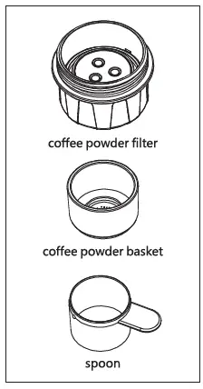 Caffe2go 050121 Portable Coffee Maker fig 2