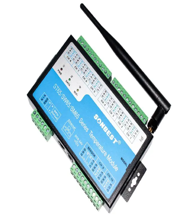 SONBUS SM6500T 10-Channel DS18B20 Temperature Acquisition Module product