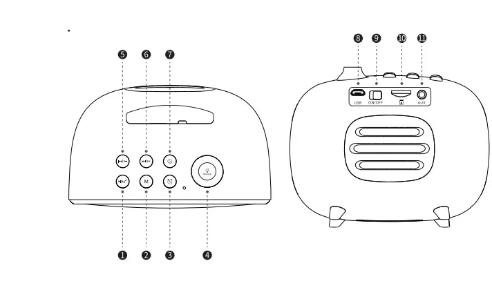 REMAX RB-M52 Alarm Speaker fig 1