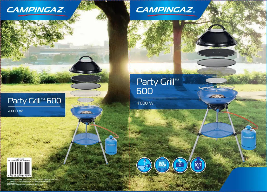 CAMPINGAZ 2000025701 All-In-One Portable Camping BBQ Grill - fig 6