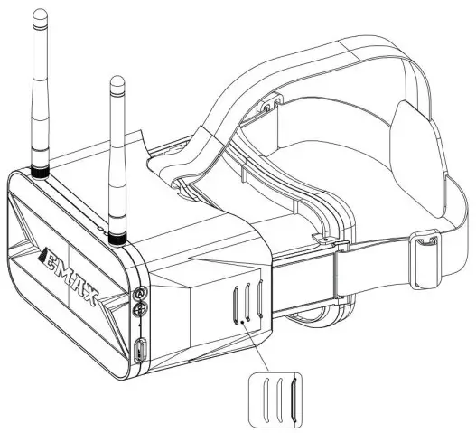 EMAX Transporter 2 5 8Ghz FPV Goggles - Fig 2