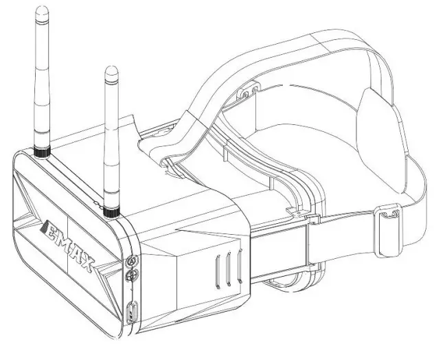 EMAX Transporter 2 5 8Ghz FPV Goggles