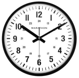 MARATHON CL034002-BK-00-NA 10 Inch Analog Clock-fig1