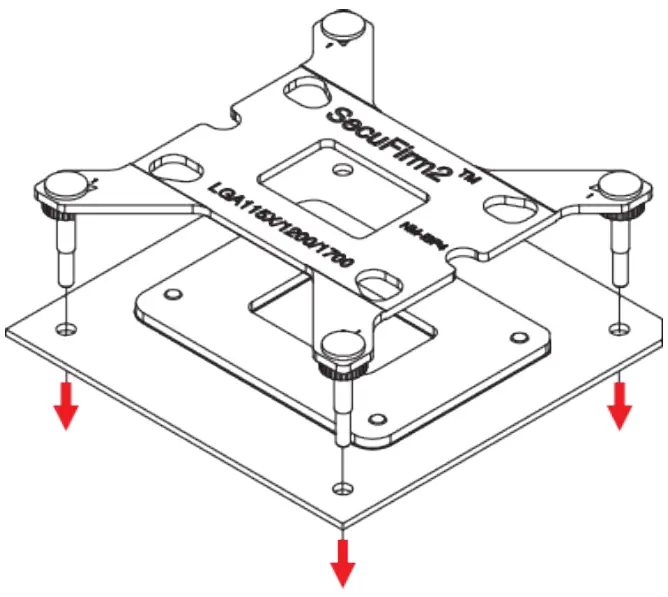 Attaching the backplate