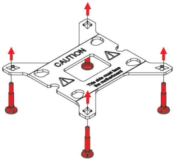Setting up the backplate