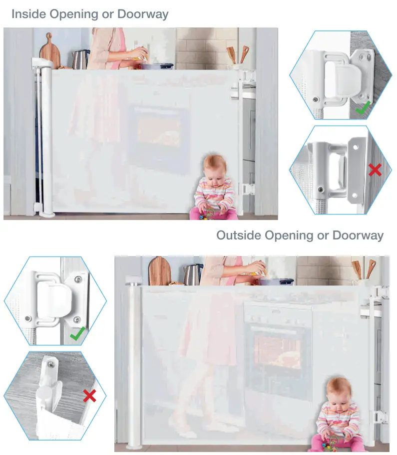 dearlomum SH20.006D Retractable Safety Gate - gate placement