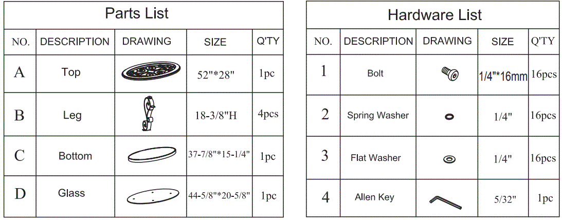 Furnitures 21601 Living Room Oval Cocktail Table 1