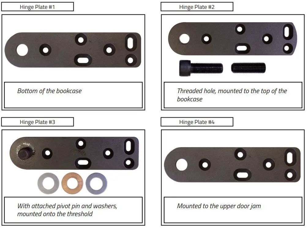 Invisi Door JQKS1008 Invisidoor Hinge Kit Instruction Manual - Hinge Plate