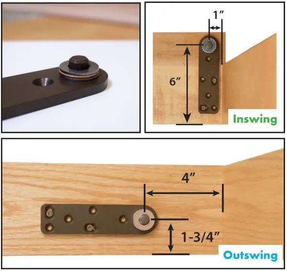 Invisi Door JQKS1008 Invisidoor Hinge Kit Instruction Manual - Hinges to Door Opening Installation