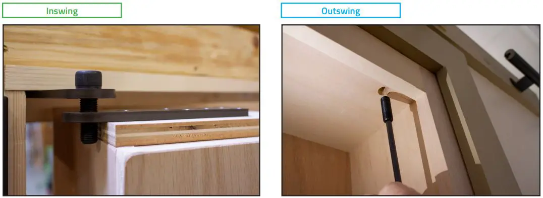 Invisi Door JQKS1008 Invisidoor Hinge Kit Instruction Manual - Inswing Outswing