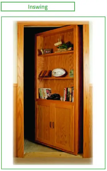 Invisi Door JQKS1008 Invisidoor Hinge Kit Instruction Manual - Inswing