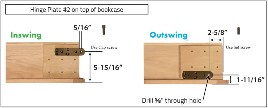 Invisi Door JQKS1008 Invisidoor Hinge Kit Instruction Manual - Mount hinge plate