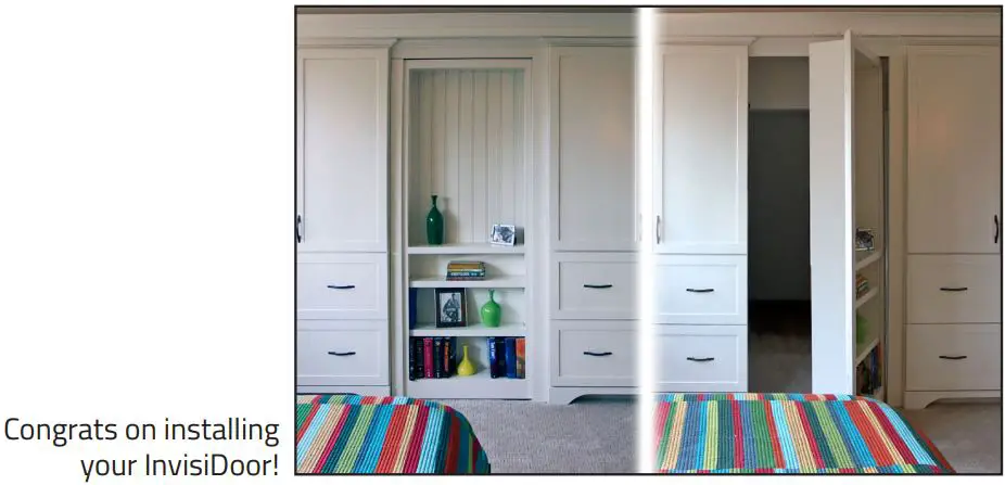 Invisi Door JQKS1008 Invisidoor Hinge Kit Instruction Manual - Support Foot Installation